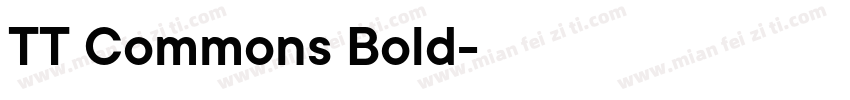 TT Commons Bold字体下载字体转换